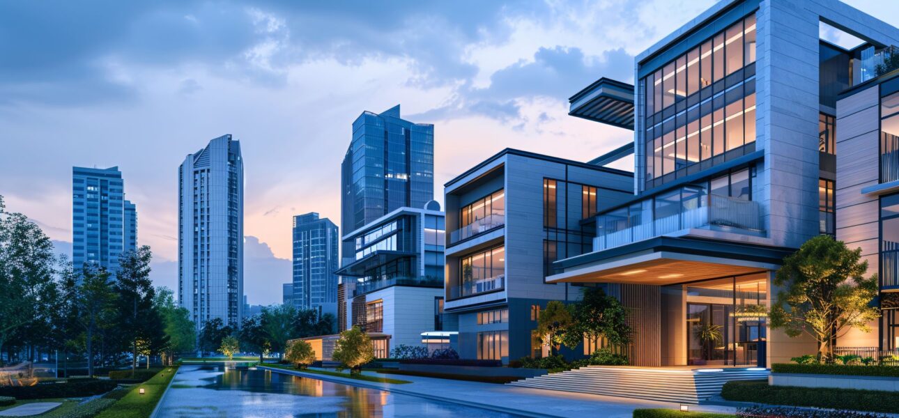 facility management team inspecting building infrastructure